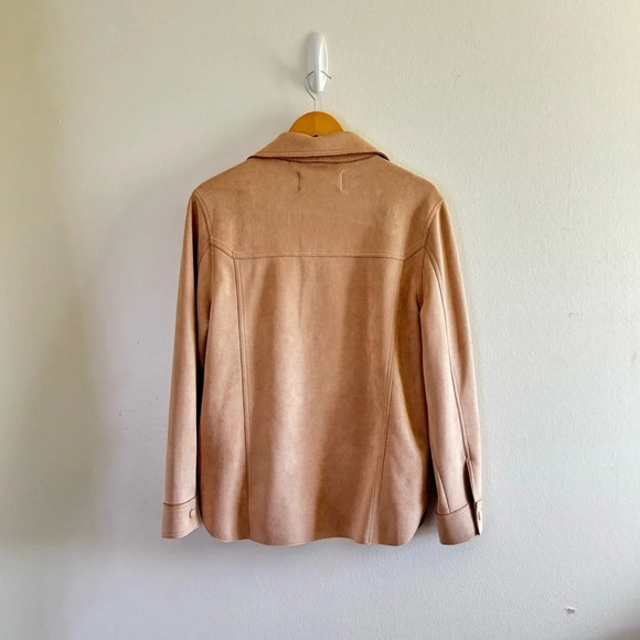 Jules Kae Hannah Beige Oversized Shacket Jacket Size XS - Picture 4 of 12